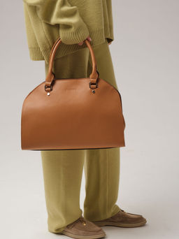 Кожаная сумка Deboro 3992 коричневый лист