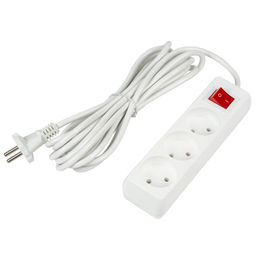 S-CU3-5B WHITE Удлинитель серии Ultra, шнур 5м., 3 гнезда, 10A, б/з. Белый. TM Uniel