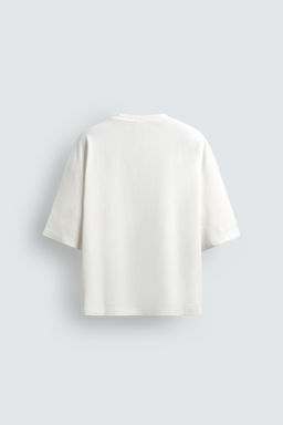 SUDADERA BOXY FIT ESTRUCTURA / Beige claro - Zara фото 9