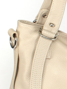 Сумка женская натуральная кожа GU 163-6019-1, 1отд+еврокарм, плечевой ремень, бежевый SALE 260184 - Adelia фото 4