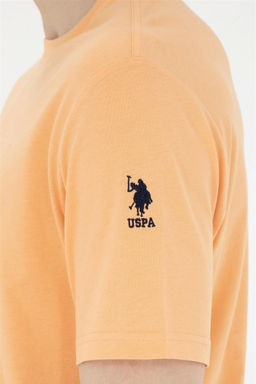 Мужская оранжевая базовая футболка - U.s. polo assn фото 7