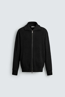 PURL KNIT CARDIGAN WITH ZIP - Zara фото 6