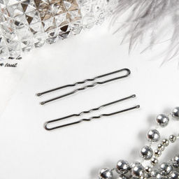 Цена за 50 шт. Шпильки для волос «Классик», набор 10 шт., 4.5 см, серебро