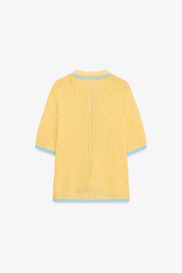 COLLAR POLO CARDIGAN - Zara фото 21