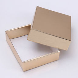 Цена за 5 шт. Коробка сборная, крышка-дно, золотая, 18 х 15 х 5 см