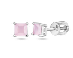 Серьги, розовый кварц, Ю-25002р