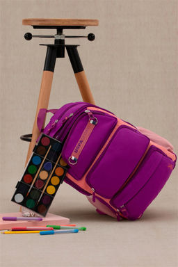 Фиолетовая школьная сумка для девочки