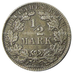 1/2 марки 1917 года A Германия