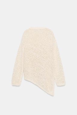 JERSEY OVERSIZE PUNTO BAJO ASIM?TRICO / crudo-blanco - Zara фото 9
