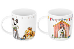 Набор 2 кружек 360 мл 12*8,5*9 см Собачки NEW BONE CHINA - Elan gallery фото 7