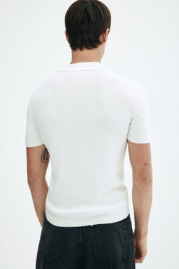 Polo con media cremallera Slim Fit - H&m фото 7