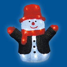 ULD-M2730-024/STA WHITE IP20 SNOWMAN Фигура светодиодная Снеговик, 27*30см, 24 светодиода. Белый свет. Провод прозрачный. TM Uniel