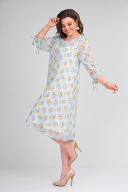 Платье Michel Chic 2127 голубой  фото 3