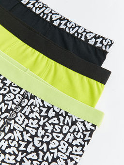 Bask?l? Pamuklu Erkek ?ocuk Boxer 3l? - Waikiki фото 3