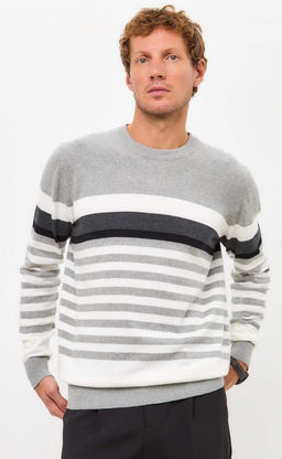 Джемпер F421-1549 grey melange - Fine joyce фото 6