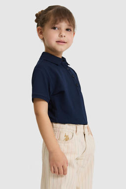 K_z _ocuk Polo Yaka Lacivert Basic Ti__rt - U.s. polo assn фото 3