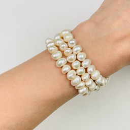 Бусины для украшений из белого Жемчуга 34 см