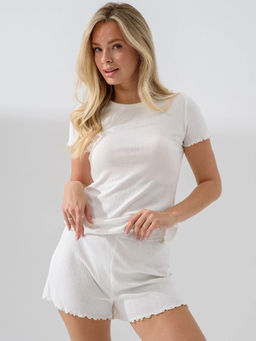 Пижама женская ажурная молочный 2383 (131)