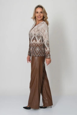 ЗЛАТА Жакет М 2900/коричневый