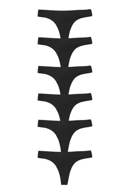 TRENDYOLMILLA Siyah 6l? Micro Dikissiz/Iz Yapmaz Lazer Kesim Tanga Orme Kulot THMAW25KU00039  фото 19