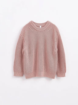 CONTE Укороченный джемпер из объемной пряжи с хлопком LDK 152 chai rose