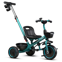 Велосипед трехколесный Rocket 107NEW, колеса резиновые10"/8", цвет зеленый