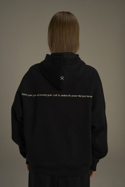 Худи утепленное Черный