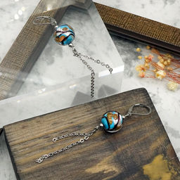 Серьги из муранского стекла FLORENTINA LS3018 - Vloes фото 4