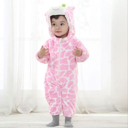 Плюшевый комбинезон Жираф (розовый)