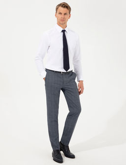 Beyaz Slim Fit Uzun Kollu Klasik G_mlek