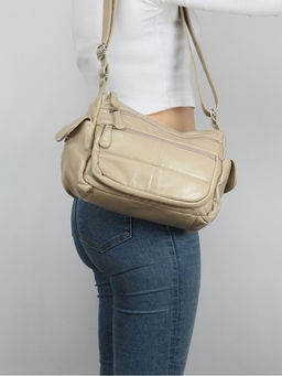 Сумка женская искусственная кожа Guecca-115, 2отд, плечевой ремень, бежевый SALE 264038 - Adelia фото 9