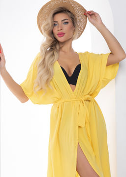 Парео Пляжный сезон (желтое) П14941 - Lt collection фото 2