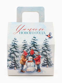 Печенье с предсказанием в коробке-домик Уютного Нового года, 2 шт. - Фабрика счастья фото 3