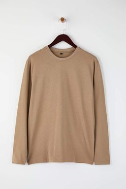 TRENDYOL MAN Siyah Basic Regular/Normal Kesim Bisiklet Yaka Uzun Kollu %100 Pamuk Tok Kumas T-shirt TMNAW21TS0208 - Trendyolmilla фото 54