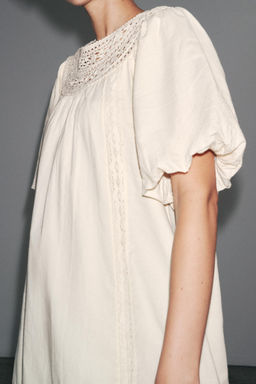 ZW COLLECTION EMBROIDERED SHORT DRESS - Zara фото 11