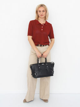 Сумка 58457 black Velina Fabbiano-Safenta
