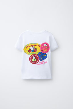CAMISETA STICKERS HELLO KITTY  SANRIO / Blanco - Zara фото 4
