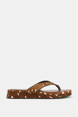 SANDALIA PIEL ESTAMPADA / Multicolor - Zara фото 3