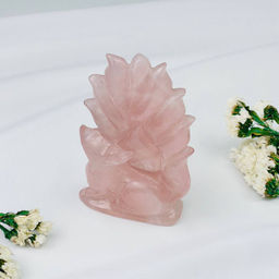 Лиса Кицунэ из Розового кварца - Радуга самоцветов фото 4