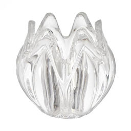 Цена за 2 шт. Стеклянный подсвечник на 1 свечу «Подснежник», прозрачный, 7×7×7 см