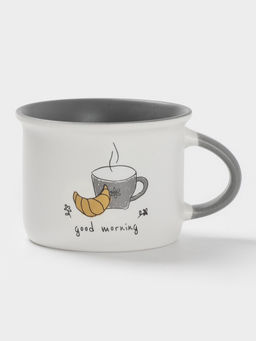 Кружка Доляна Good morning, 160 мл, 10×8×5.9 см, фарфор, белая