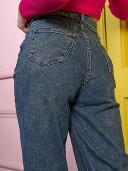 Джинсы трубы широкие палаццо прямые