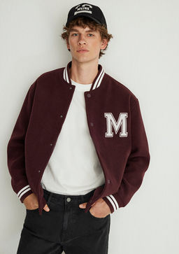 M Bask?l? Bordo Bomber Ceket