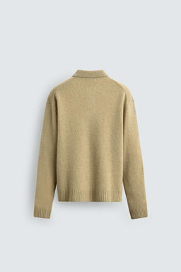 100% WOOL KNIT POLO SHIRT