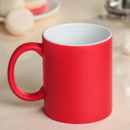 Кружка керамическая Доляна Хамелеон, 320 мл, цвет красный  фото 3