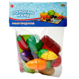 Помогаю Маме. Набор продуктов для резки на липучках, 22 предмета, в пакете - Abtoys фото 5