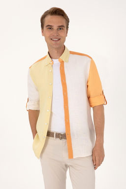 Erkek Turuncu Uzun Kollu G_mlek