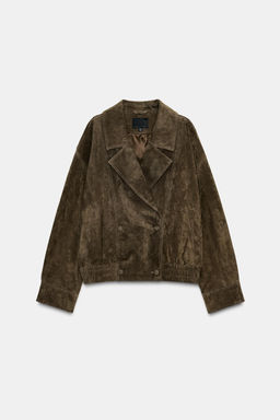100% SHEEPSKIN SUEDE LEATHER JACKET - Zara фото 8