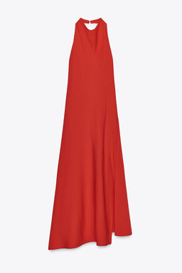 ZW COLLECTION HALTER LONG DRESS - Zara фото 8