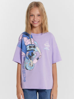 Футболка для девочек фиолетовая с аниме - Mark formelle фото 2
